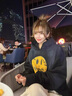 Drew Ess【官方正品】秋冬加厚情侶高街連帽笑臉衛(wèi)衣男女重磅潮牌美式外套 黑色 400g 加厚 XL 150-180斤 曬單實(shí)拍圖