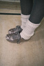 CHARLES&KEITH緞面蝴蝶結(jié)休閑芭蕾德訓(xùn)鞋女CK1-71960008 Light Grey淺灰色 37 曬單實拍圖