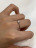 中國黃金（CHINA GOLD）鉑金鉆石戒指女白金求結(jié)婚鉆戒七夕情人節(jié)禮物送女友老婆生日實(shí)用 [京速達(dá)]鉑金六爪鉆戒-24分真鉆石 曬單實(shí)拍圖