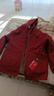 皮爾卡丹（pierre cardin）加絨棉服外套女冬裝款羊羔絨棉衣中年媽m保暖洋氣派克服 酒紅色 XL 111斤一120斤 曬單實(shí)拍圖
