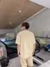 POUM夏季短袖短褲套裝男大碼寬松休閑t恤上衣潮流男裝搭配一整套 NJN-DHK008卡其 XL【尺碼偏小,建議拍大一碼】 曬單實拍圖