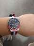 天美時(shí)（TIMEX）男表Q系列潛水夜光手表復(fù)古經(jīng)典水鬼復(fù)刻歐美表生日禮物 紅藍(lán)撞色TW2T80700 曬單實(shí)拍圖