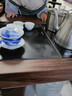 洛湘景德鎮(zhèn)青花瓷功夫茶具套裝家用中式高檔陶瓷手繪蓋碗茶杯高檔禮盒 高山流水（蓋碗）套 8件 曬單實拍圖