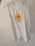 Aengbay昂貝 嬰兒背心連體服純棉嬰幼兒夏季爬服男嬰兒衣服半歲寶寶衣服 波浪小獅子 90cm 曬單實(shí)拍圖