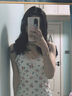 栢啟歆性感睡衣女睡裙吊帶純欲裙子露背性感包臀短裙約會(huì)戰(zhàn)袍誘惑家居服 白色碎花【建議80-120】帶胸墊 曬單實(shí)拍圖