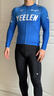 捷酷春夏新品YEELEN男士長(cháng)袖騎行服套裝薄款戶(hù)外反光高彈透氣上衣 藍色 M 曬單實(shí)拍圖