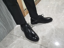 富貴鳥(niǎo)正裝鞋男鞋新款商務(wù)休閑皮鞋男士通勤工作鞋英倫風(fēng)德比鞋QC 黑色 41 曬單實(shí)拍圖