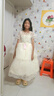 思妙星兒童禮服花童婚紗公主裙女童輕奢小眾小主持人走秀鋼琴演奏演出服 香檳色 140 曬單實拍圖