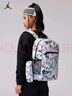Jordan耐克AJ雙肩包大童滿(mǎn)印花旅行包NIKE耐克男女童書(shū)包 組合色  約15L 曬單實(shí)拍圖
