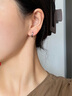 SINCE YOU四角星耳環(huán)男純銀高級(jí)感痞帥圓環(huán)耳釘素耳圈簡(jiǎn)約小眾ins風(fēng)耳飾女 四角星耳環(huán)（單只） 曬單實(shí)拍圖