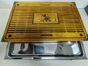 秦藝抽屜式實(shí)木茶盤(pán)不銹鋼儲(chǔ)水托盤(pán)家用功夫茶具茶臺(tái)客廳簡(jiǎn)約茶海 小蘭香棕色茶盤(pán)(不銹鋼) 曬單實(shí)拍圖