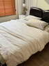 水星系列家紡A類(lèi)100支長(cháng)絨棉床上四件套純棉100%全棉床單被套床笠款被罩 花草自春風(fēng)-云朵吐司 1.8m 床單款 四件套-被套200x230cm 曬單實(shí)拍圖