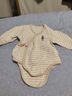babylove新生兒包屁衣春秋款純棉嬰兒衣服三角哈衣彩棉寶寶爬服家居服 曬單實(shí)拍圖