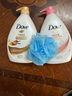 多芬（Dove）沐浴露乳木果香1000g官方正品沐浴乳液保濕溫潤膚持久留香大瓶裝 彈潤水嫩沐浴露1kg*1瓶+浴球 曬單實(shí)拍圖