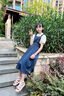 G.DUCKKIDS童裝女童夏裝連衣裙2025新款韓版兒童裙子女孩短袖襯衫時(shí)髦背帶裙 套裝 160 建議150-160cm12-13歲 曬單實(shí)拍圖