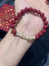 易明居朱砂手串女紫金砂玉竹報喜和田玉新中式手鏈生日禮物送女友老婆 【紫砂款】和田玉竹節朱砂手串 曬單實(shí)拍圖