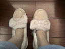 斯凱奇（Skechers）女鞋2024年秋冬奶貝鞋加絨毛毛鞋平底鞋豆豆鞋樂(lè )福鞋167700 曬單實(shí)拍圖