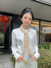 紅豆（Hodo）真絲絲巾女士百搭小飄帶100%桑蠶絲紗巾送女友老婆教師節(jié)禮物 曬單實拍圖