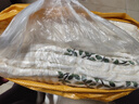 紐絲樂(lè )沙發(fā)墊套裝防滑布藝全棉定制實(shí)木組合皮沙發(fā)罩套巾四季通用坐墊子 米白回宮格招財樹(shù) 110×210CM一片 曬單實(shí)拍圖