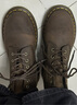 馬丁大夫（Dr.Martens）博士101英倫秋季舒適百搭瘋馬皮棕色女中幫馬丁靴 深棕色 41 曬單實(shí)拍圖