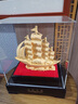 春錦秋鯉絨沙金一帆風(fēng)順帆船擺件客廳辦公室玄關(guān)裝飾開業(yè)喬遷新居 【禮盒包裝】一帆風(fēng)順小號長約18 曬單實(shí)拍圖