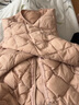 鴨鴨兒童羽絨服輕薄內(nèi)搭男女童秋冬季新款內(nèi)膽保暖中大童裝外套KX 藕粉色 160 曬單實(shí)拍圖