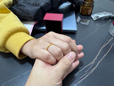 卡鉑亞古法黃金素圈戒指 足金9999實心素戒小金圈情侶對戒男女尾戒 古法素圈戒指 3.49克（9號）寬約1.9mm 曬單實拍圖