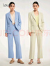 Laurèl勞芮氣質設計感職業(yè)通勤商務正式西裝外套女LWD346T15700 經(jīng)典黑 L 170/92A 曬單實拍圖