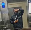騎安雨衣雨褲套裝分體雨衣成人男女電動摩托車全身防暴雨騎行外賣雨披 藏青色（升級款) XL 曬單實拍圖