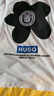 HUGO【100%棉 男女同款】 男士夏季藝術圖案裝飾棉質平紋針織 T 恤 100-白色 L 曬單實拍圖