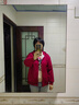 真維斯（JEANSWEST）外套女連帽開衫衛(wèi)衣女裝春秋冬季新款寬松休閑潮流韓版學(xué)生上衣服 薄款 酒紅 眨眼熊_K L 曬單實拍圖