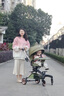 beunty巴比特嬰兒推車0-6歲可躺可坐2025新款嬰兒車雙向減震寶寶手推車溜娃車 【星空綠】雙向舒適頭等艙+餐盤 曬單實(shí)拍圖