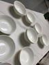 富彩陶瓷大碗湯盆大號家用湯古創(chuàng  )意加厚特大號拉面碗和面盆拌餡大湯碗 純白款8英寸面碗2個(gè)【900ML】 曬單實(shí)拍圖