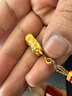 周大生足金吊墜黃金貔貅時尚自戴首飾男女款本命年情人節(jié)爸爸父親節(jié)禮物 約6.6g（大版）贈咖色頸繩 曬單實拍圖