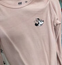 H&M【迪士尼系列】童裝女嬰連身衣2件裝秋季薄款嬰兒爬服1213613 淺灰粉色/米妮老鼠 100cm 100/56 曬單實拍圖