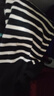 左西男童毛衣開衫針織外套兒童衣服春秋裝2025新款衣服男孩秋季上衣潮 黑白條 160 建議身高160cm左右 曬單實拍圖