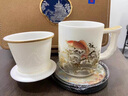 奢龍輕奢羊脂玉瓷辦公杯茶水分離陶瓷泡茶杯商務(wù)水杯送領(lǐng)導(dǎo)伴手禮 400 羊脂玉瓷高軒杯-泉林幽居 曬單實(shí)拍圖