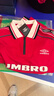 茵寶（Umbro）紅鉆經(jīng)典系列運動(dòng)POLO衫復古球衣翻領(lǐng)長(cháng)袖衛衣套頭t恤衫 櫻桃紅 XL 曬單實(shí)拍圖
