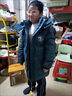 G.duck小黃鴨兒童羽絨服加厚8到15男童帥外套2025新款中長(cháng)款冬季中大童 孔雀綠 160 105-120斤 曬單實(shí)拍圖