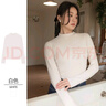 華婷露（Huatinglu）半高領(lǐng)仿德絨內搭長(cháng)袖打底衫衣女2024秋冬漂亮小衫修身保暖上衣 白色 XL (110-125斤) 曬單實(shí)拍圖