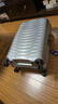 新秀麗（Samsonite）【銘牌定制】拉桿箱 結(jié)實(shí)鎧甲箱 可擴(kuò)展行李箱登機(jī)旅行箱男女 CW6 銀色 28英寸 曬單實(shí)拍圖