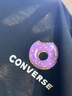 Converse【冰氧吧】匡威T恤男童圓領t恤童裝寬松短袖女童半袖套頭涼感上衣 正黑色 160 /80 【建議身高158-170cm】 曬單實拍圖