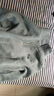 百圖betu女裝冬季新款毛衣高領(lǐng)寬松字母刺繡插肩袖毛衣女2411T39 湖蘭色 L 曬單實拍圖
