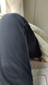 安踏運動(dòng)褲男秋冬加絨加厚棉質(zhì)長(cháng)褲針織直筒保暖褲子衛褲男褲休閑褲男 A款黑色直筒（加絨） S 曬單實(shí)拍圖