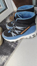 Skechers斯凱奇兒童絨絨靴雪地靴保暖男童棉鞋防寒加絨高幫女童靴660092L 男童/黑色/淺藍色/BKLB 38 曬單實(shí)拍圖