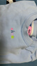 CHUU刺繡字母衛(wèi)衣女2025冬季新品開(kāi)叉褶皺設(shè)計(jì)薄絨長(zhǎng)袖套頭短上衣 baby藍(lán) 均碼 曬單實(shí)拍圖