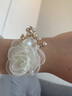 九策伴娘手腕花結婚新娘手花派對手環(huán)花婚禮姐妹團伴手禮結婚用品大全 米金色珍珠款手腕花 曬單實(shí)拍圖