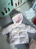 戴維貝拉（DAVE＆BELLA）兒童衣服保暖小童羽絨服外套女童冬裝新款上衣男寶寶連帽外衣童裝 小兔印花【現(xiàn)貨】 90 【充絨量64g】 曬單實拍圖
