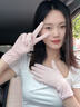 曇蓓漫防曬手套男女防滑冰絲開車騎行露指夏季輕薄可觸屏運動釣魚手套 櫻花粉【加長款兩指可翻】 【輕薄透氣 體感冰涼】均碼 1雙 曬單實拍圖