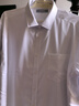 金利來(lái)【加絨加厚】秋冬季保暖純色商務(wù)男士長(cháng)袖棉襯衫 00L1-白色 XL  曬單實(shí)拍圖